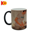 Venta caliente Redonda de color Cambio de café Ceramic Cafet Mug